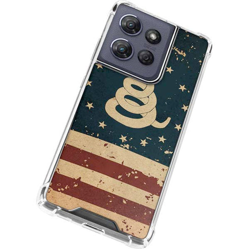 Dont Tread On Me American Flag Moto G Power 5G (2025) Clear Case