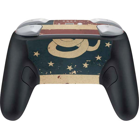 Dont Tread On Me American Flag Nintendo Switch 2 (2025) Pro Controller Skin