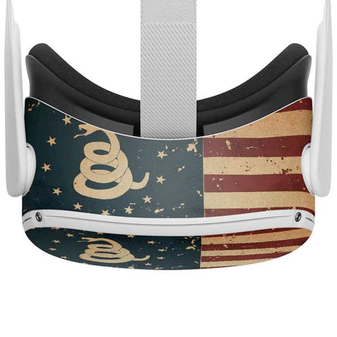 Dont Tread On Me American Flag Oculus Quest 2 Skin