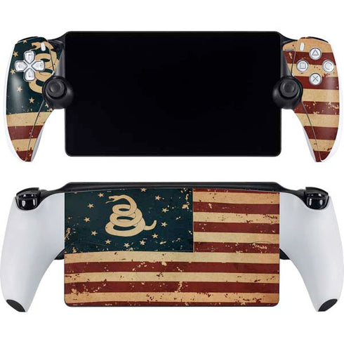 Dont Tread On Me American Flag PlayStation Portal Remote Player Skin