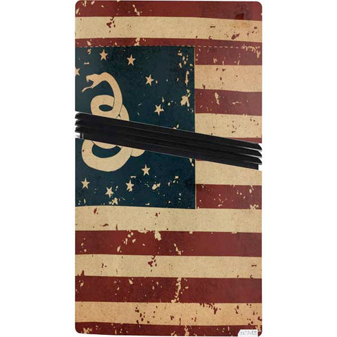 Dont Tread On Me American Flag PS5 Pro Console Skin