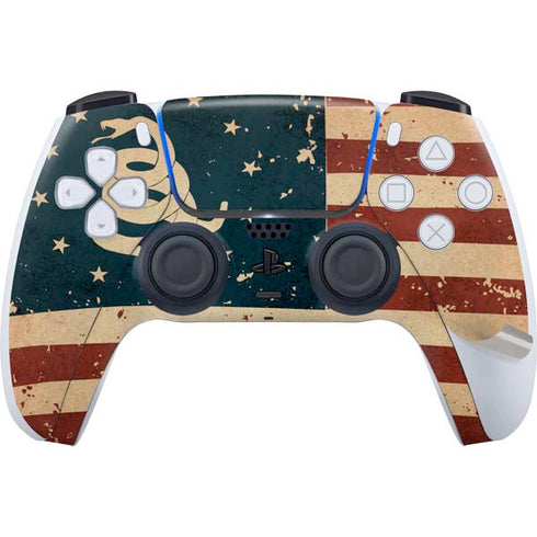 Dont Tread On Me American Flag PS5 Pro Disk Bundle Skin