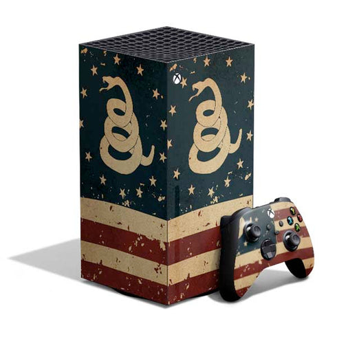Dont Tread On Me American Flag XBox Series X Digital Edition Bundle Skin