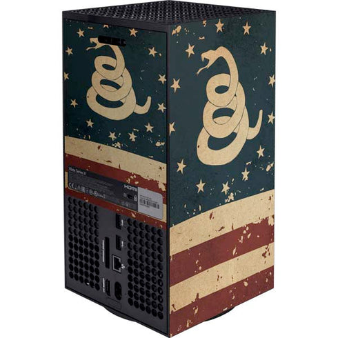 Dont Tread On Me American Flag XBox Series X Digital Edition Bundle Skin