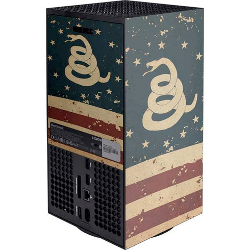 Dont Tread On Me American Flag XBox Series X Digital Edition Console Skin