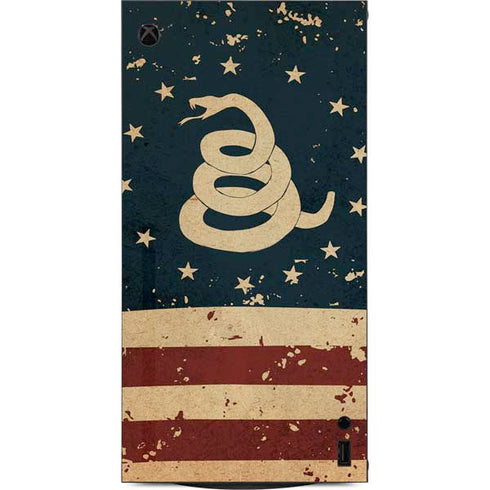 Dont Tread On Me American Flag XBox Series X Digital Edition Console Skin