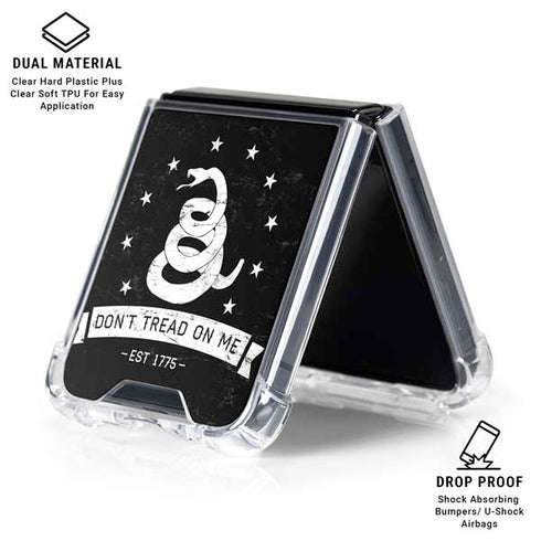 Dont Tread On Me Est 1775 Galaxy Z Flip6 Clear Case