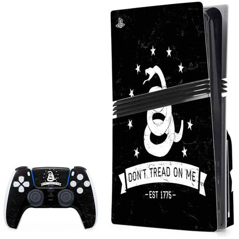 Dont Tread On Me Est 1775 PS5 Pro Disk Bundle Skin