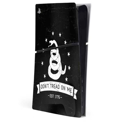 Dont Tread On Me Est 1775 PS5 Slim Digital Edition Console Skin