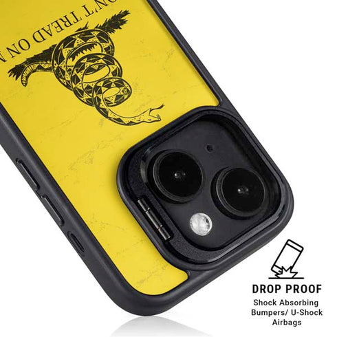 Dont Tread On Me iPhone 15 Plus Kickstand Case