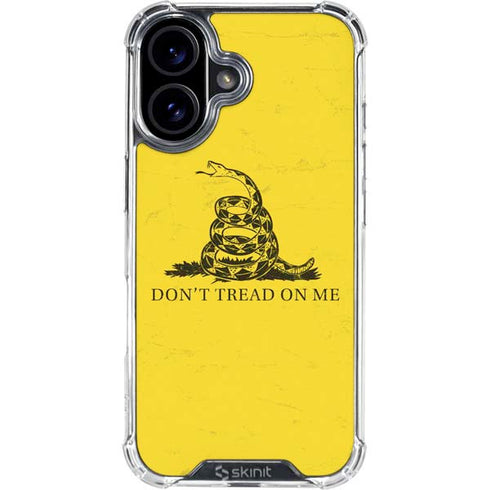 Dont Tread On Me iPhone 16 Plus Clear Case
