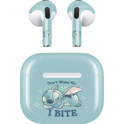 Disney Lilo and Stitch Dont Wake Me I Bite Apple AirPods (3rd Gen 2021) Skin