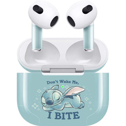 Disney Lilo and Stitch Dont Wake Me I Bite Apple AirPods (3rd Gen 2021) Skin