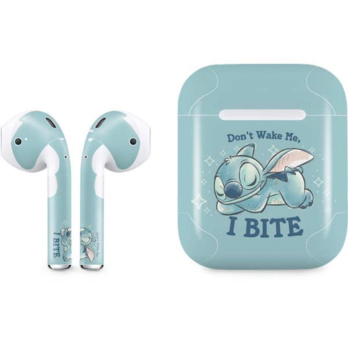Disney Lilo and Stitch Dont Wake Me I Bite Apple AirPods Skin