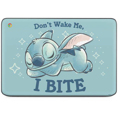 Disney Lilo and Stitch Dont Wake Me I Bite HP Chromebook Skin