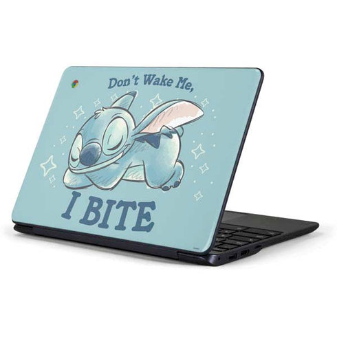 Disney Lilo and Stitch Dont Wake Me I Bite Samsung Chromebook Skin