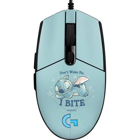 Disney Lilo and Stitch Dont Wake Me I Bite G203 Prodigy RGB Wired Gaming Mouse Skin
