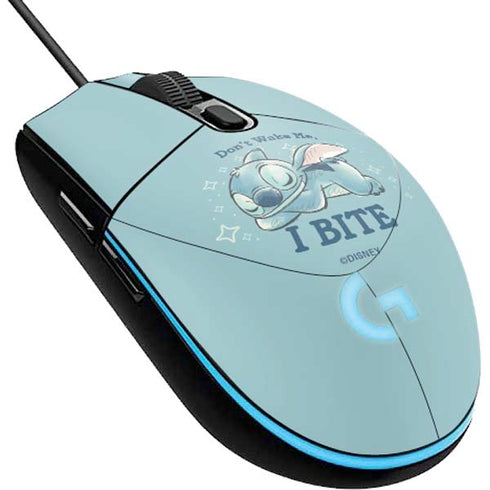 Disney Lilo and Stitch Dont Wake Me I Bite G203 Prodigy RGB Wired Gaming Mouse Skin