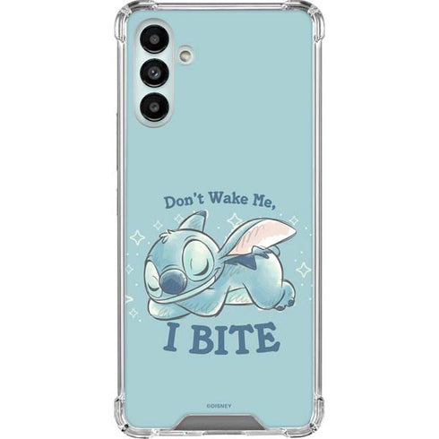 Disney Lilo and Stitch Dont Wake Me I Bite Galaxy A13 5G Clear Case