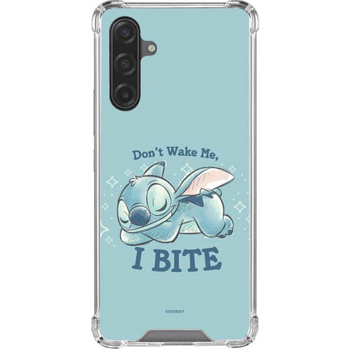 Disney Lilo and Stitch Dont Wake Me I Bite Galaxy A17 Clear Case
