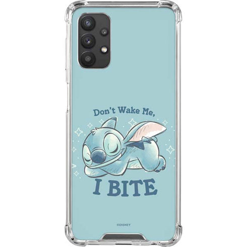 Disney Lilo and Stitch Dont Wake Me I Bite Galaxy A32 5G Clear Case