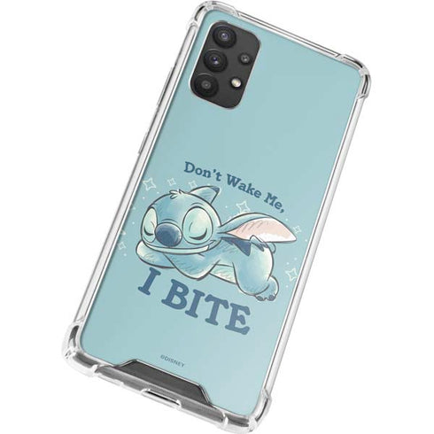 Disney Lilo and Stitch Dont Wake Me I Bite Galaxy A32 5G Clear Case