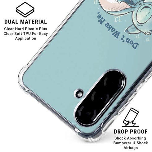 Disney Lilo and Stitch Dont Wake Me I Bite Galaxy A36 5G Clear Case