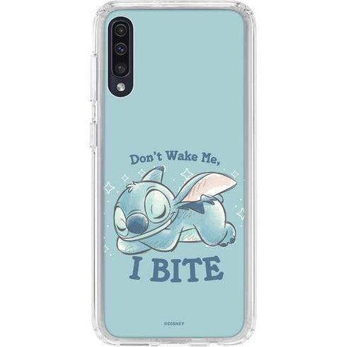 Disney Lilo and Stitch Dont Wake Me I Bite Galaxy A50 Clear Case