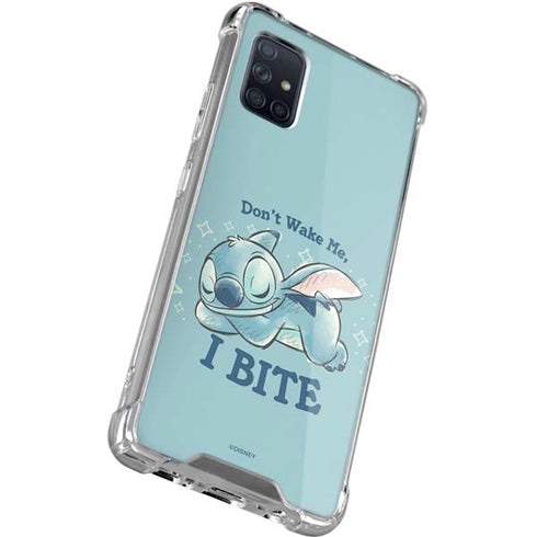 Disney Lilo and Stitch Dont Wake Me I Bite Galaxy A71 5G Clear Case