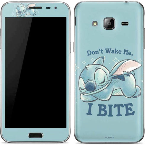 Disney Lilo and Stitch Dont Wake Me I Bite Galaxy J3 Skin