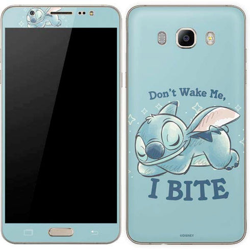 Disney Lilo and Stitch Dont Wake Me I Bite Galaxy J7 Skin