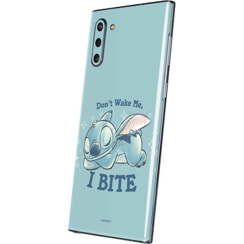 Disney Lilo and Stitch Dont Wake Me I Bite Galaxy Note 10 Skin