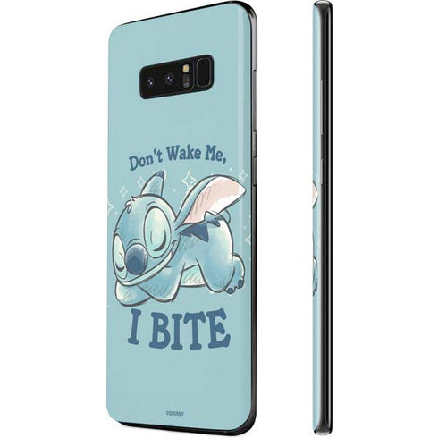 Disney Lilo and Stitch Dont Wake Me I Bite Galaxy Note 8 Skin