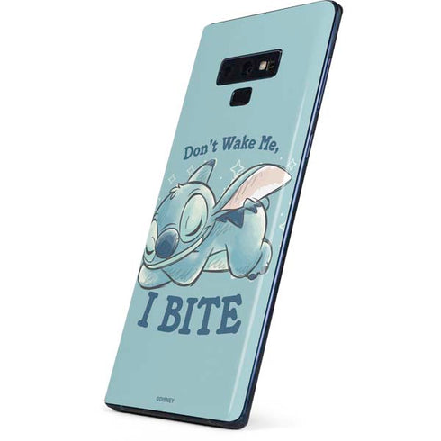 Disney Lilo and Stitch Dont Wake Me I Bite Galaxy Note 9 Skin