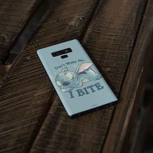 Disney Lilo and Stitch Dont Wake Me I Bite Galaxy Note 9 Skin