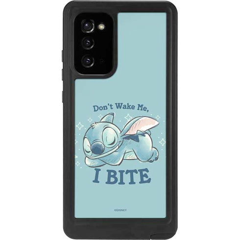 Disney Lilo and Stitch Dont Wake Me I Bite Galaxy Note20 5G Waterproof Case