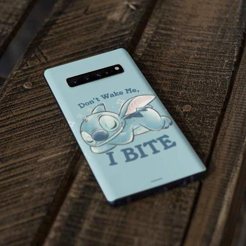 Disney Lilo and Stitch Dont Wake Me I Bite Galaxy S10 Skin