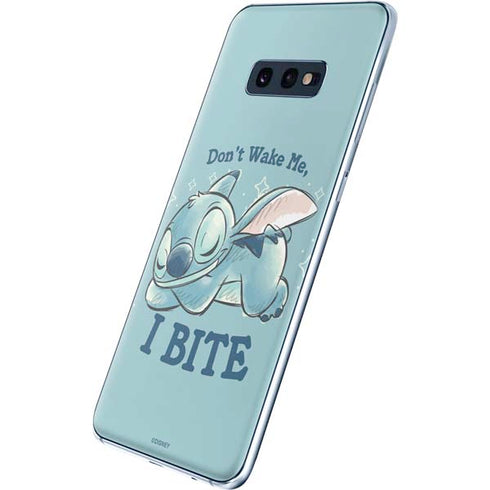 Disney Lilo and Stitch Dont Wake Me I Bite Galaxy S10e Skin