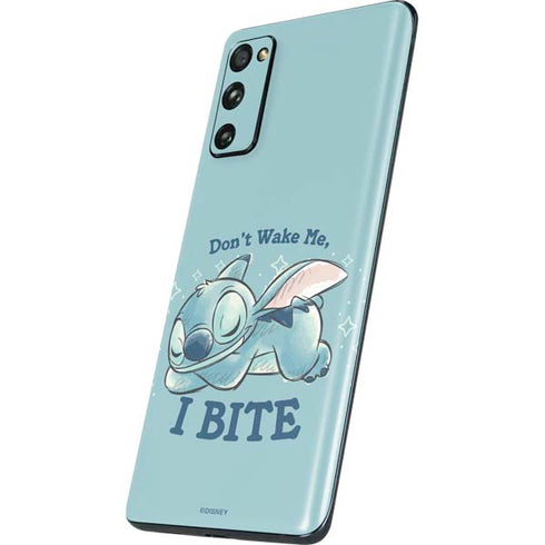 Disney Lilo and Stitch Dont Wake Me I Bite Galaxy S20 Fan Edition Skin