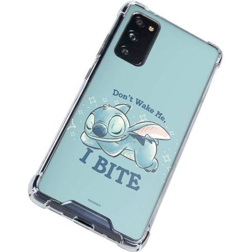 Disney Lilo and Stitch Dont Wake Me I Bite Galaxy S20 FE Clear Case