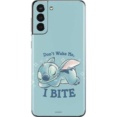 Disney Lilo and Stitch Dont Wake Me I Bite Galaxy S21 Plus 5G Skin