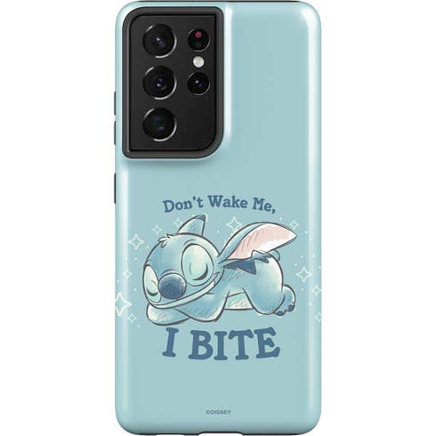 Disney Lilo and Stitch Dont Wake Me I Bite Galaxy S21 Ultra 5G Pro Case
