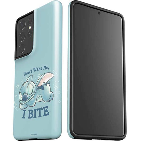 Disney Lilo and Stitch Dont Wake Me I Bite Galaxy S21 Ultra 5G Pro Case