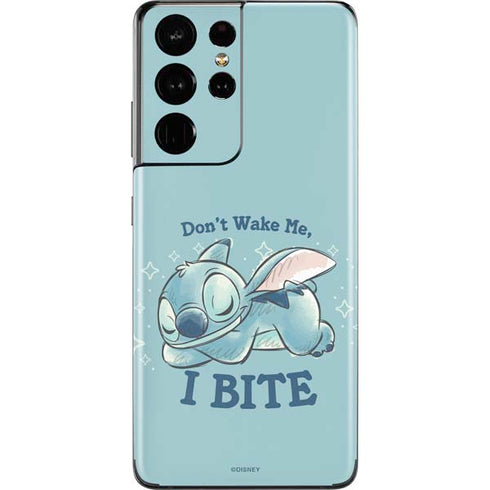 Disney Lilo and Stitch Dont Wake Me I Bite Galaxy S21 Ultra 5G Skin
