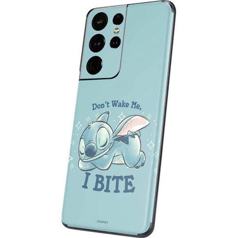 Disney Lilo and Stitch Dont Wake Me I Bite Galaxy S21 Ultra 5G Skin