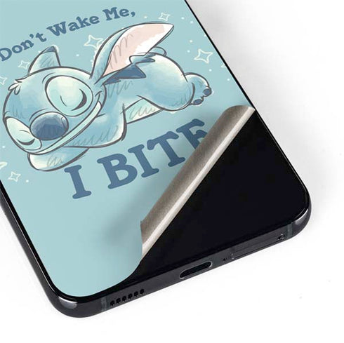Disney Lilo and Stitch Dont Wake Me I Bite Galaxy S22 Plus Skin