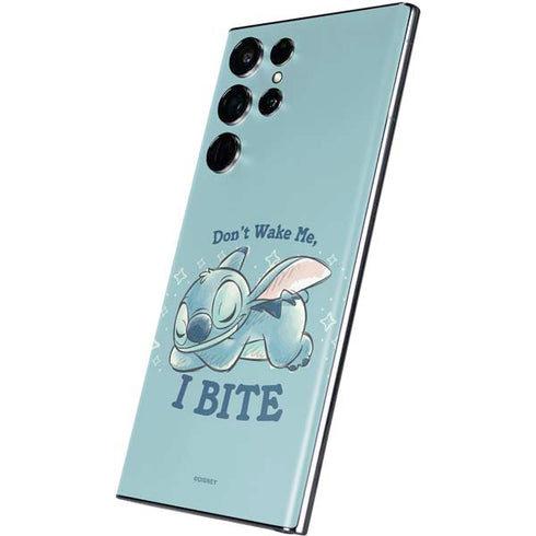 Disney Lilo and Stitch Dont Wake Me I Bite Galaxy S22 Ultra Skin