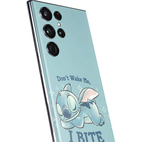 Disney Lilo and Stitch Dont Wake Me I Bite Galaxy S22 Ultra Skin