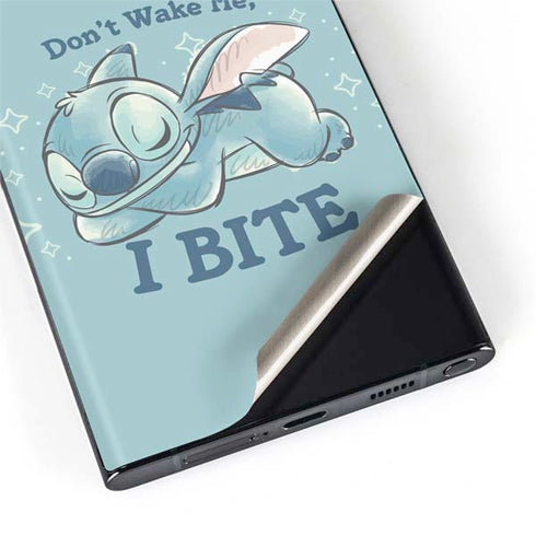 Disney Lilo and Stitch Dont Wake Me I Bite Galaxy S22 Ultra Skin