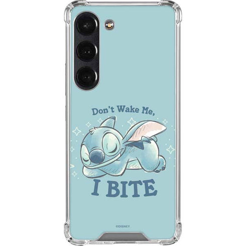 Disney Lilo and Stitch Dont Wake Me I Bite Galaxy S23 Clear Case